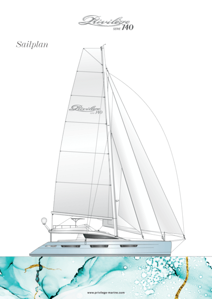 Privilège Serie 740 | Sailplan | Privilège